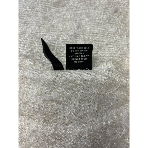 New Directions Women’s Fuzzy White Sleeveless Textured Top L Polyester - Picture 6 of 8